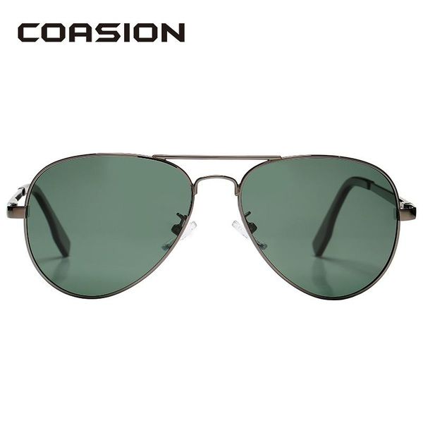 

60mm large metal pilot polarized sunglasses men women classic driving sun glasses frame with spring hinges ca0329, White;black