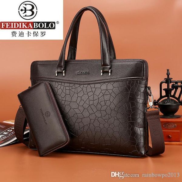 

factory wholesale men bag embossed leather lapbags fashion leisure multifunctional leathers briefcase exquisite diamond handbag business