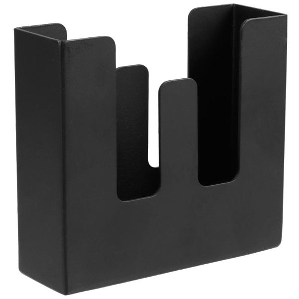 

pc durable napkin stand stainless steel holder dispenser (black) rings
