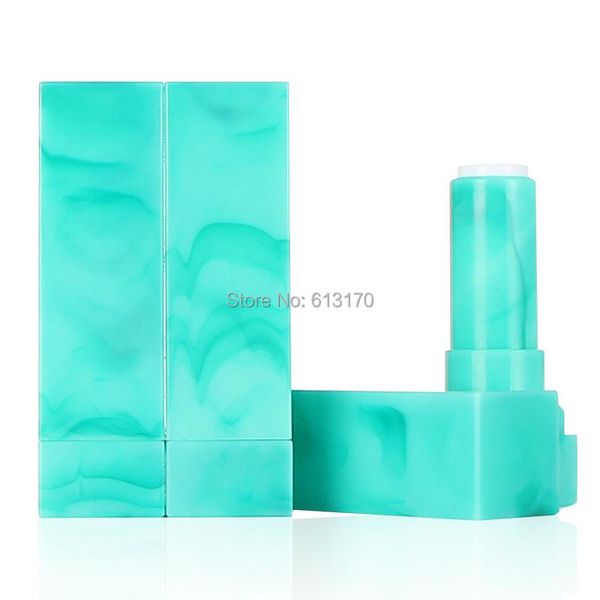

storage bottles & jars 5g empty lip tubes square shape mint green lipstick tube marbling diy gloss cosmetic packing container 12.1mm