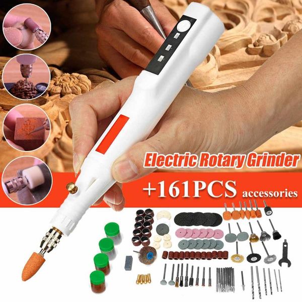 

professiona electric drills doersupp 161pcs usb cordless rotary tool kit woodworking engraving pen diy for jewelry metal glass mini wireless