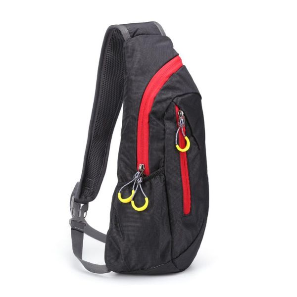 

outdoor bags waterproof nylon chest bag men women portable running shoulder diagonal package cycling hiking sports mochila