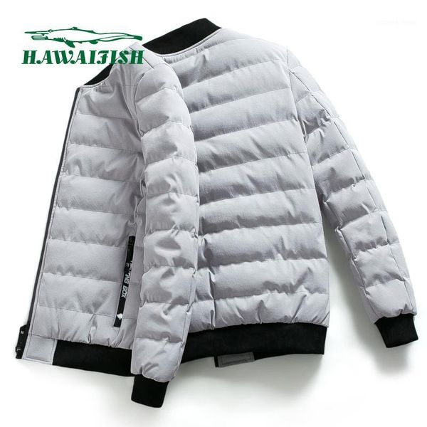 

men's down & parkas cotton-padded jacket korean slim and velvet padded winter cotton short fashion casual, Black