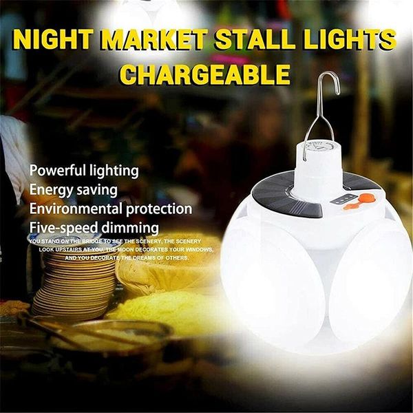 

solar lamps led folding football light hanging deformable eaveslight garage bulb for indoor outdoor lawn lamp