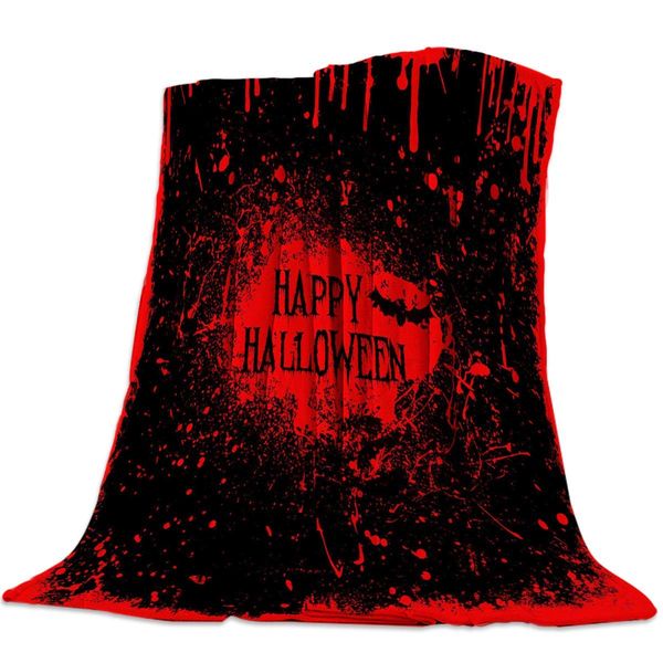 

funy decor flannel fleece blanket bloody horror halloween soft breathable lightweight throw blankets bedspread decorative for