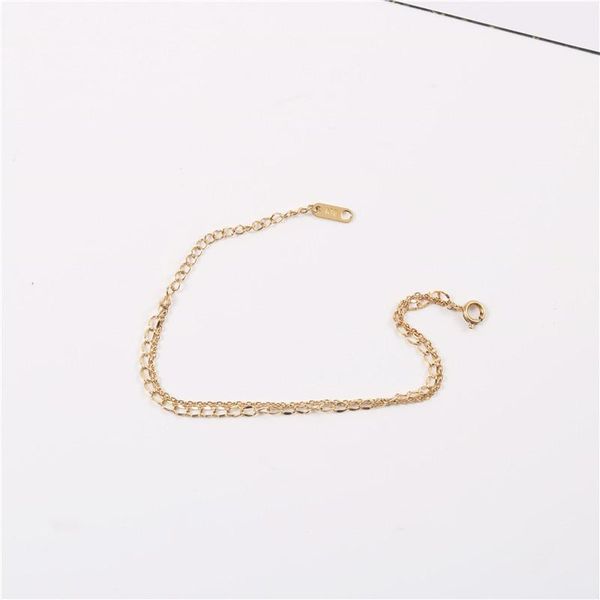 

link, chain joolim double layered link bracelelt stainless steel jewelry whlesale trendy drop supplier, Black