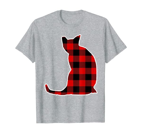 

Javanese Red Buffalo Plaid Cat Kitty Matching PJ Family Gift T-Shirt, Mainly pictures