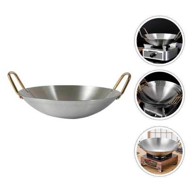 

pans 1pc stainless steel pan practical kitchen stockpot noodle cooking pot present