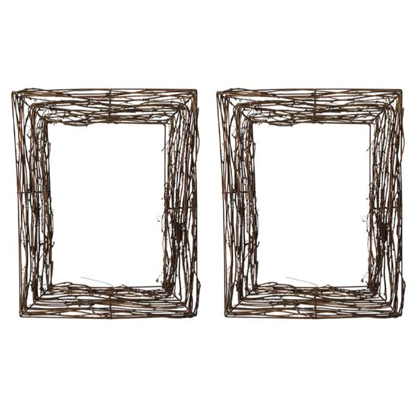 

decorative flowers & wreaths 2pcs wreath twigs vine craft wood branch rattan base weaving decor