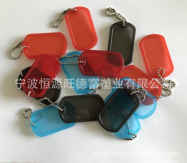 

plastic color dog tag