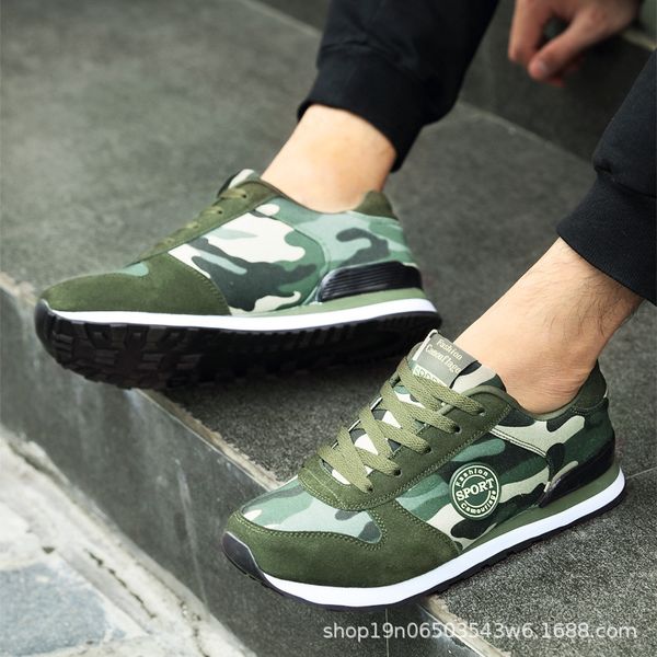 

2021 spring and autumn camouflage shoes, running casual sports canvas men's shoes