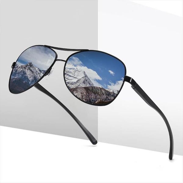

Men Vintage Aluminum Polarized Sunglasses Classic Brand Sun Glasses Coating Lens Driving Eyewear For Women, White;black