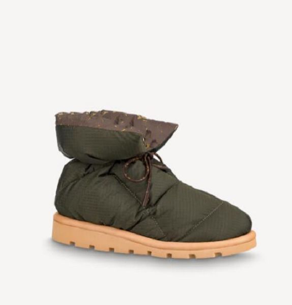 

2021 designer camping fashion short winter snow boots flat bottomed womens shoes bow original box 35-41, Black