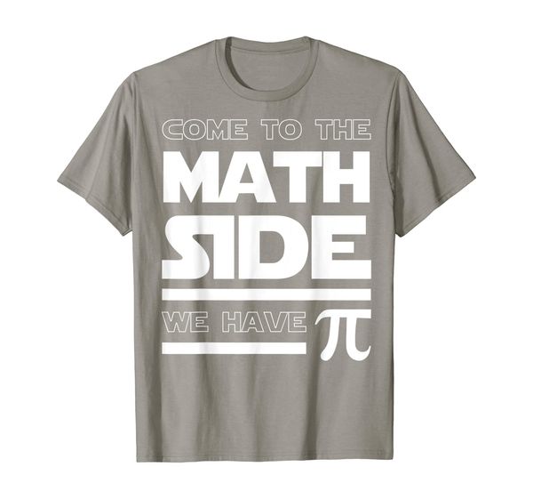 

come to the math side we have pi t-shirt math lover, White;black