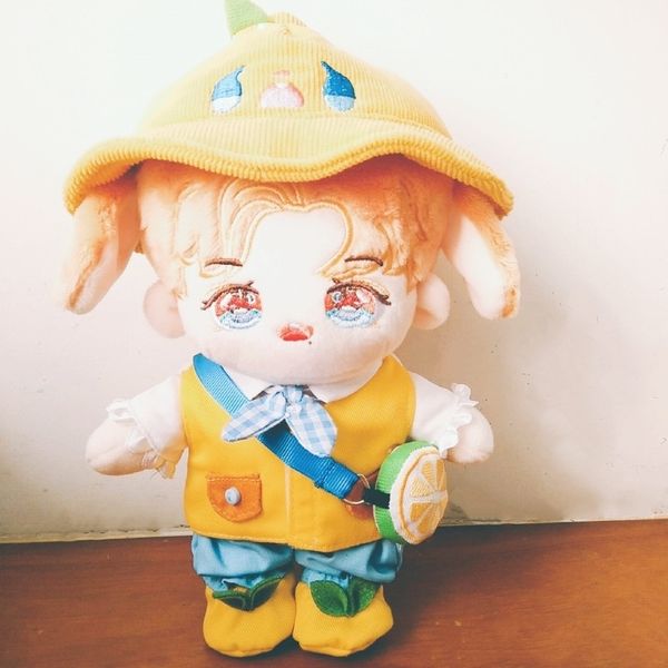 

20cm clothes korean star doll 15cm 10cm plush doll pendant