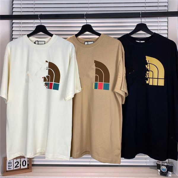 

21ss europe paris embroidery contrast patchwork t shirt fashion mens short tshirt casual men clothes cotton tee letter t-shirt, White;black