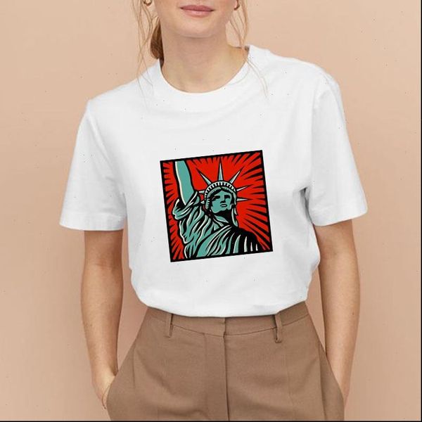 

women summer womens cartoon graphic printed tshirts funny harajuku female t shirt korean short sleeves kawaii streetwear shirts, White