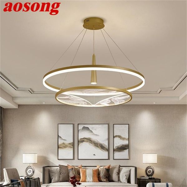 

pendant lamps aosong lights led fixture contemporary luxury decoration for home living dining room
