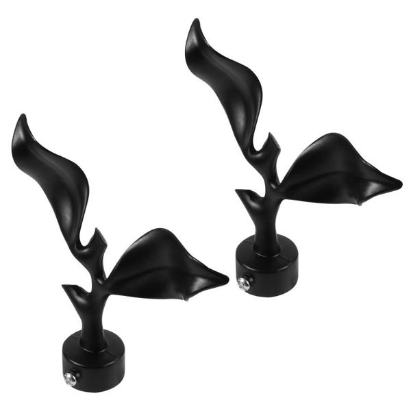 

2pcs decorative curtain rod end bar head plug window finals & drapes