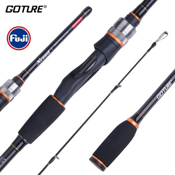 

boat fishing rods goture xceed 4 section spinning casting fuji rod 6ft-10ft 5-39g carbon fiber mh m portable lure for travel
