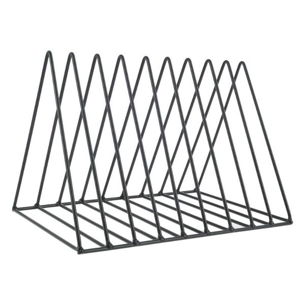 

hooks & rails 9 slot magazine holder deskfile sorter organizer triangle bookshelf diy simple easy assembly