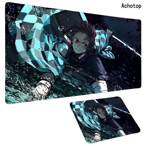 

mouse pads & wrist rests acop anime kimetsu no yaiba pad xl hd print computer gamer locking edge xxl mousepad keyboard pc mice mats for csgo