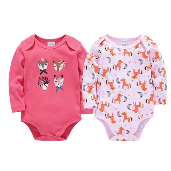 

rompers 2021 2pcs baby girl clothes cotton bodysuits born boy cartoon print girls clothing ropa, Blue