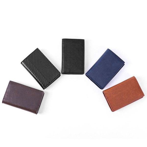 

card holders holder wallet slim rfid security business minimalist for men and women unisex, Brown;gray
