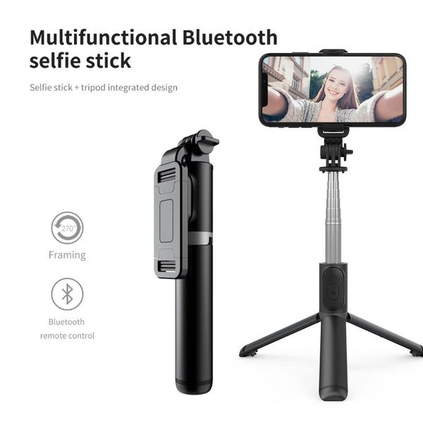 

selfie monopods 2021 bluetooth wireless stick mini tripod extendable monopod with remote shutter for phone cameras