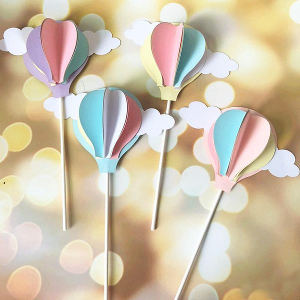 

other event & party supplies colorful maiden fairy theme three-dimensional air balloon birthday cake er cartoon clouds cupcake decor cut