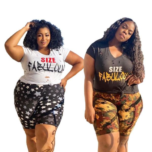 

plus size tracksuits 5xl two piece set wholesale shorts sets fashion casual tshirt and short pants super stretchy matching drop, Black