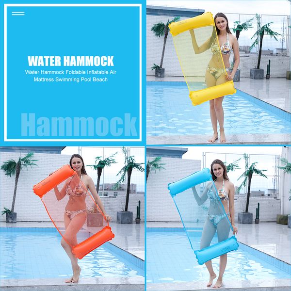 

Inflatable Pool Water Hammock Swimming Pool Beach Floating Lounge Chair For Kids Swimming Pool Mat Inflatable Ride Toys