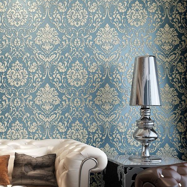 

wallpapers wellyu wallpaper for walls 3 d ,3d thick european-style damascus living room bedroom tv background