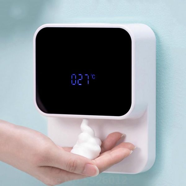 

smart home control automatic induction foaming hand washer led display screen washing machine infrared sensor soap dispenser for bathroom wa
