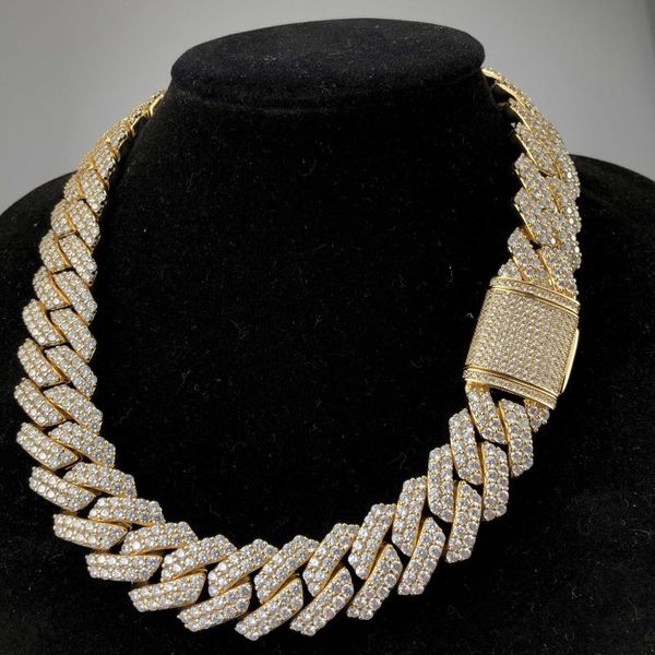 

chains 19mm design prong cuban link chain, Silver