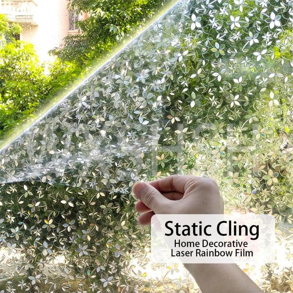 

window stickers 3d mawindow film privacy stained glass self-adhesive frosted heat insulation sticker, suitable for home dec