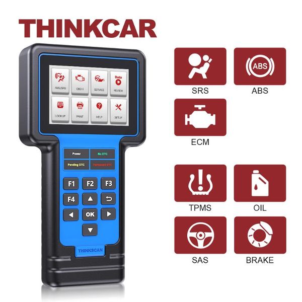 

code readers & scan tools thinkcar obd2 reader thinkscan 601 engine abs srs tpms oil sas brake reset service pk nt614 car diagnostic tool