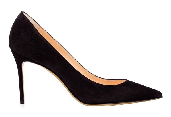 

dress shoes evergreen women's with pointed head and shallow mouth, Black