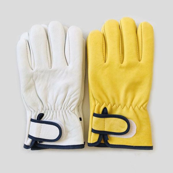 

factory buff/goat grain leather hand protective working driver gloves for construction and heavy duty industries disposable