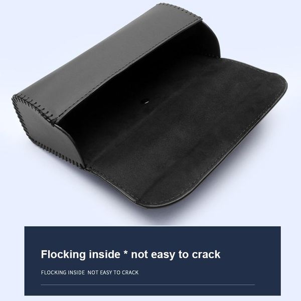 

interior decorations sun glasses holder box stowing tidying magnetic car visor case organizer storage accessories