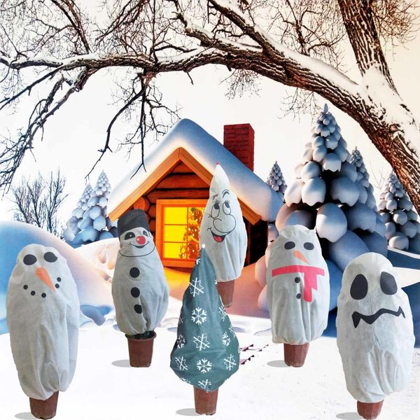 

planters & pots plant cover bag tree antie winter cold christmas decoration