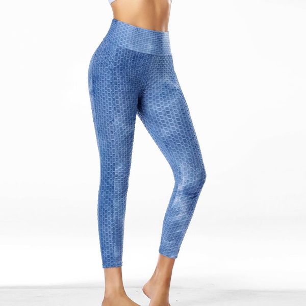 

yoga outfit 40# wrinkled seamlessÂ leggings high waist pockets running tie-dye pants workout leggings women anti-cellulite gym