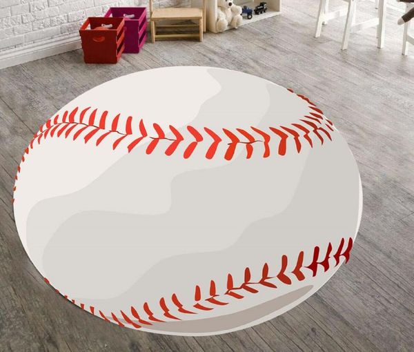 

carpets baseball patterned round carpet, non slip floor area rug