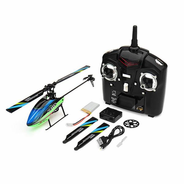 

wltoys v911s 2.4g 4ch 6-aixs gyro flybarless non-aileron rc helicopter bnf toys for kids romote control distance 100m drones