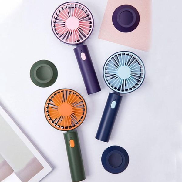 

portable handhold mini fan 3 speed personal usb rechargeable battery desk table with base for office electric fans