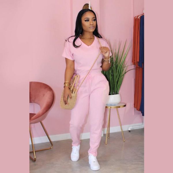 

conjunto deporte roupas mujer two piece pants set ropa europea summer sweat suits women oversize pink outfits dames kleding women's tra, Gray