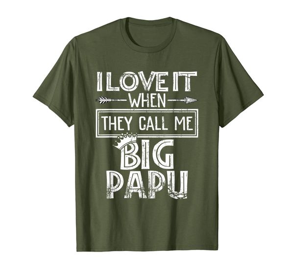 

mens i love it when they call me big papu tshirt, White;black
