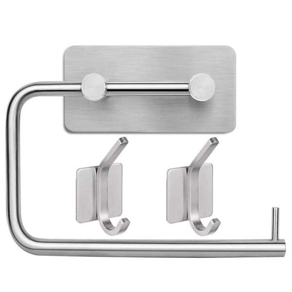 

toilet paper holders towel holder roll without drilling self-adhesive