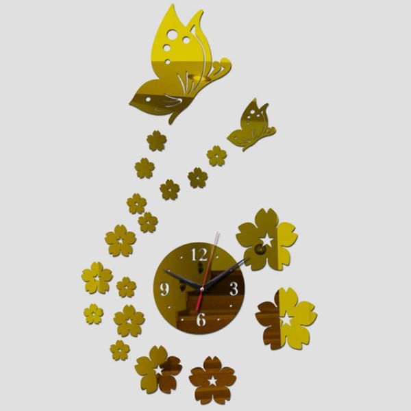 

wall clocks home decor quartz office arabic numerals bedroom acrylic 3d mirror living room bathroom modern simple sticker clock