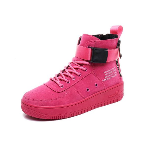 

boots 2021 hip hop women shoes street dance high to help female wild tide sneakers platform zapatos casuales mujer, Black
